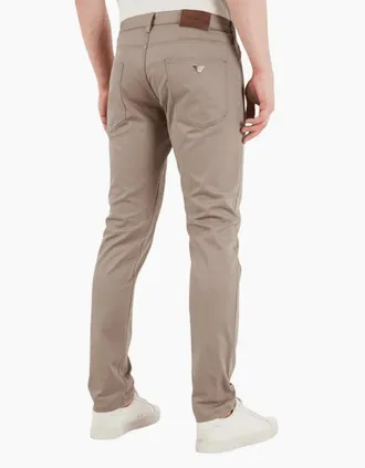 Emporio Armani Mens J06 Brown Slim Fit Jeans