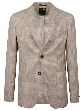 Ermenegildo Zegna Checked Wool-Linen Blazer
