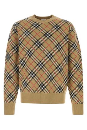 Burberry Beige Crew Neck Sweater