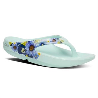 Oofos Womens Oolala Limited Thong Sandals In Mint