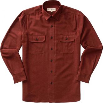 Duck Head Mens Caldwell Performance Flannel Shirt In Sable
