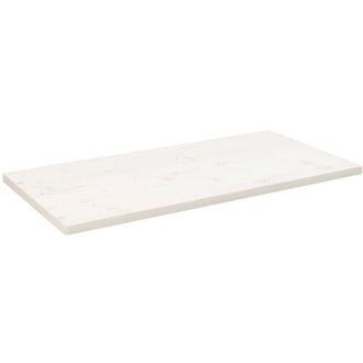 vidaXL Piano Tavolo Bianco 110x55x2,5 Legno Massello Pino Rettangolare - Vidaxl