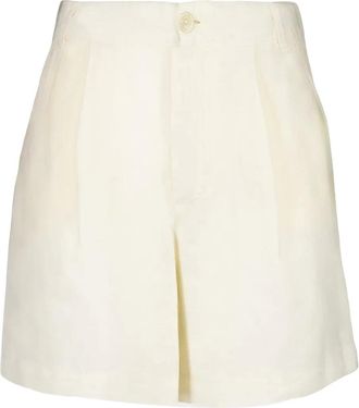 120% Lino Shorts plissettati in lino - Toni neutri