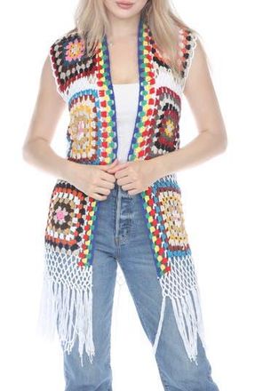 Rain + Rose Crochet Vest in As Is at Nordstrom Rack, Size Large/x-Large