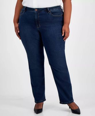 Jones New York Lexington Straight Leg Jeans - Plus In Westpoint Wash