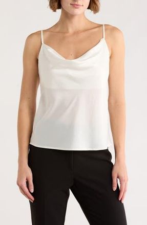 Matty M Cowl Neck Satin Camisole in Vanilla at Nordstrom Rack, Size X-Small