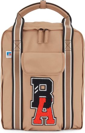 BOSS x Russell Athletic Accessories Boss x Russell Athletic Squared Backpack in Beige