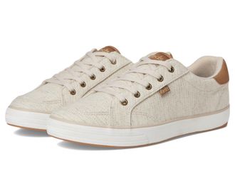 Keds Womens Center III Sneakers, Oatmeal Fall Tweed, 7 Wide