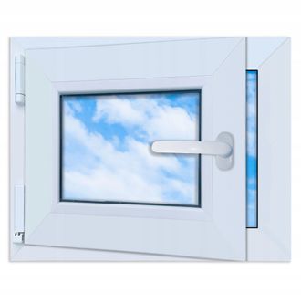 OEM Ventana De Pvc Blanca De 50x40 Mm, Nueva, De Apertura Lateral, Lorac, Doble Acristalamiento, De 500x400 Mm
