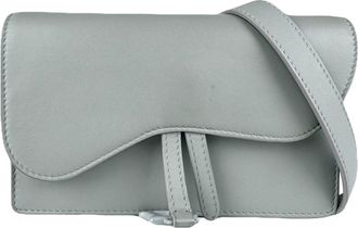 Dior Gray Leather Fanny Pack (Pre-Owned)