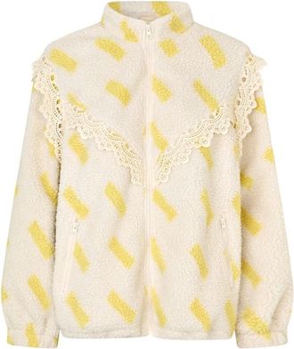 Lollys Laundry Faux Fur & Shearling Jassen - Dames - Jassen - Geel - XS - Jassen