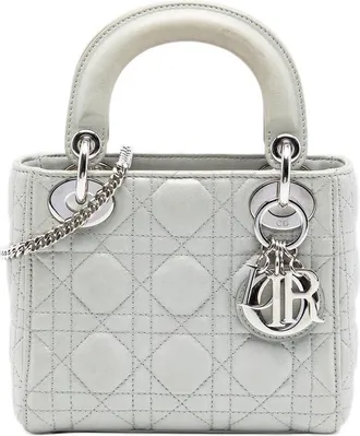 Dior Pre-owned Dior Mini Iridescent Lambskin Cannage Lady Ladies RA4UH1ECKD2QBNVY