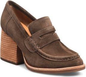 Kork-ease Modeste Penny Loafer Pump in Dark Brown Suede at Nordstrom Rack, Size 10