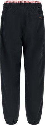 Versace Greca Pattern Joggers - Black