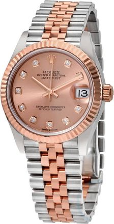 Rolex Datejust 31 Rose Diamond Dial Automatic Ladies Steel and 18kt Everose Gold Jubilee Watch 278271PKDJ