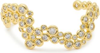 Alexis Bittar Alexis Bittar Asterales Crystal-embellished 14kt Gold-plated Cuff - One Size