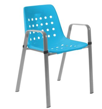 Schubiger M&ouml;bel Gartenstuhl Bermuda mit Armlehne Rundoval