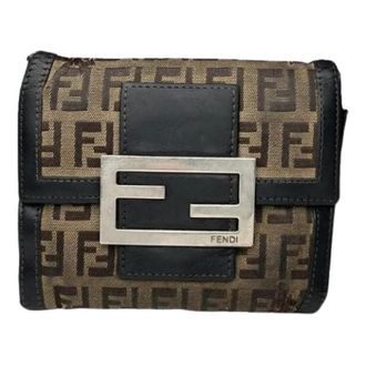 Fendi Portafoglio in Tela Pre-owned - - Pre-owned - Donna - Marrone - ONE SIZE