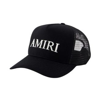 Amiri Core Logo Trucker Hat - unisex - Petten - Zwart - ONE Size - Katoen - Accessoires