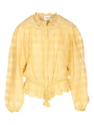 Isabel Marant Blouse met borduurwerk - Geel