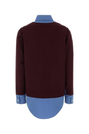 Miu Miu Womens Burgundy Wool Cardigan Bordeauxpervinca Wv-Co-Trochusniloticus Camicie