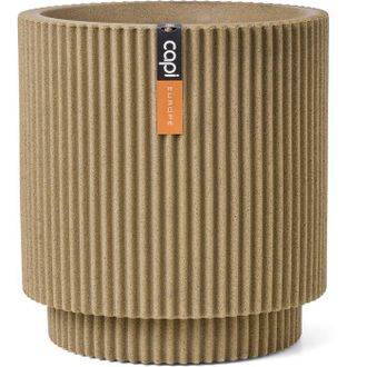 Capi Europe Jarr&oacute;n Cil&iacute;ndrico - Capi Europe - Groove Nl - 36 X 38 Cm - Beige