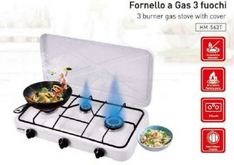 Trade Shop Trade Shop - Estufa De Gas Three Fire Ajustable Llama Polvo A Prueba De Polvo Placa