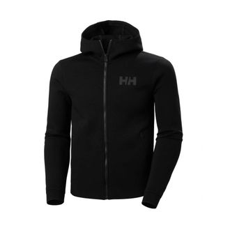 Helly Hansen Veelzijdige Lichtgewicht Ocean Jas voor Zeilwedstrijden - Heren - Vesten met rits - Zwart - M - Katoen - Hoodies & sweatvesten