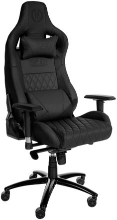 Clp Silla de oficina giratoria regulable en cuero aut&eacute;ntico negro