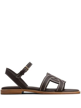 Tod's Sandali Kate in pelle - Nero