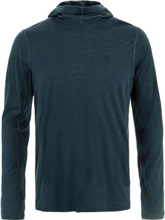 Fj&auml;llr&auml;ven Abisko Wool Hoodie Merinoshirt f&uuml;r Herren | blau
