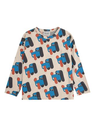 Bobo Choses Doggy Mate print T-shirt - kids - Cotton/Organic Cotton - 4-5 - Neutrals
