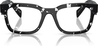 Prada 51mm Pillow Optical Glasses in Black Havana at Nordstrom