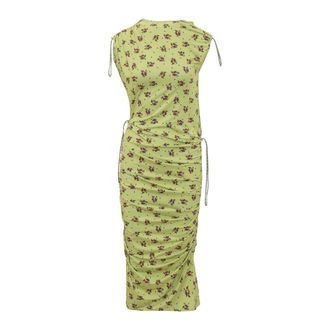 Coperni Midi Dresses, female, Green, Size: 2XS Printed Dress