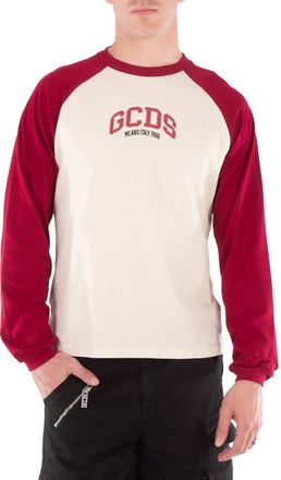 GCDS Logo Printed Crewneck T-Shirt