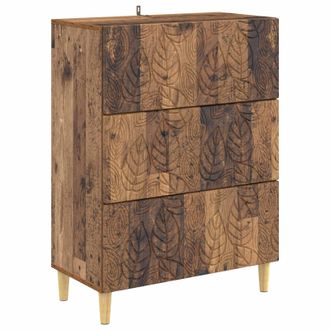 vidaXL Cajonera Madera Envejecida 66 X 34,5 X 90 Cm Vidaxl