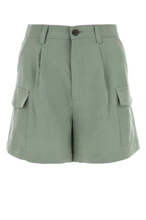 Woolrich Sage green viscose blend shorts