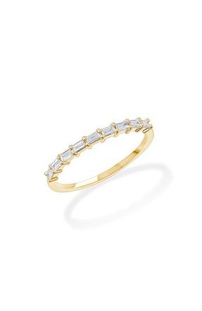 Lana Jewelry 14K Gold Baguette Diamond Stacking Ring in Yellow Gold at Nordstrom, Size 7