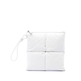 Bottega Veneta Pre-owned Bottega Veneta Nappa Maxi Intrecciato Padded Square Wristlet Pouch Unisex 7DJF19OOR9KZT0VA