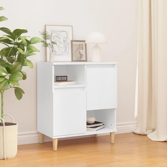 vidaXL Aparador De Madera Contrachapada Blanco 60x35x70 Cm Vidaxl