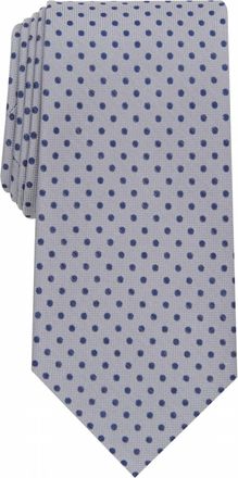 Club Room Mens Classic Dot Tie In Silver