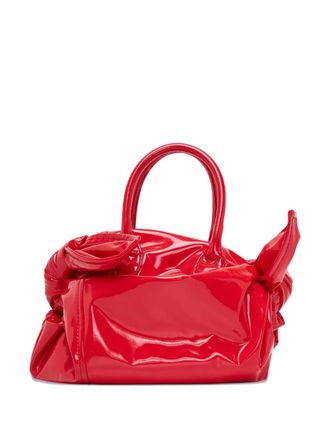 Comme Des Garçons ribbon deco tote bag - women - Polyurethane/Nylon/Polyurethane - One Size - Red