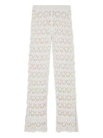 Alanui Womens Lagoon Romance Cotton Trousers