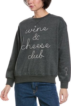 Wildfox Wine Cheese Charlie Oversized Fit Sweatshirt