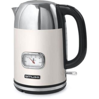 Muse Hervidor Inal&aacute;mbrico 1,7l 2200w Crema/acero Inoxidable - Ms-020sc