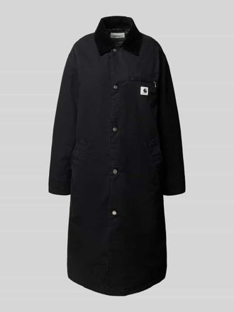 Carhartt Work in Progress Parkamantel mit Label-Patch in Black, Gr&ouml;&szlig;e XS