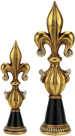 Mark Roberts Jeweled Fleur De Lis Finials, Assortment of 2 in Gold at Nordstrom