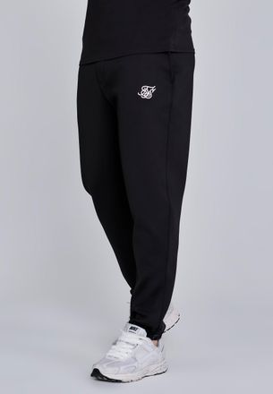 Siksilk Hombres Negro Essentials Poliéster Joggers XXL