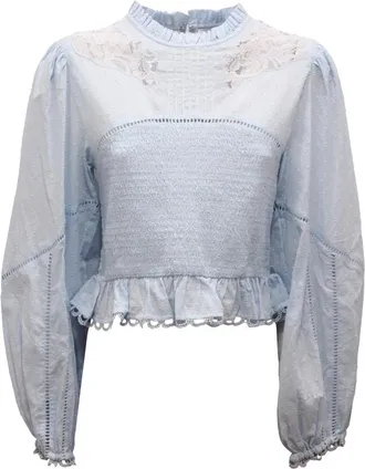 Emma & Gaia Donna, Camicette, Blu, S, new