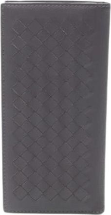Bottega Veneta Pre-owned Long bill wallet (bi-fold) - Dames - Vintage Accessoires - Paars - ONE Size - Leer - Vintage